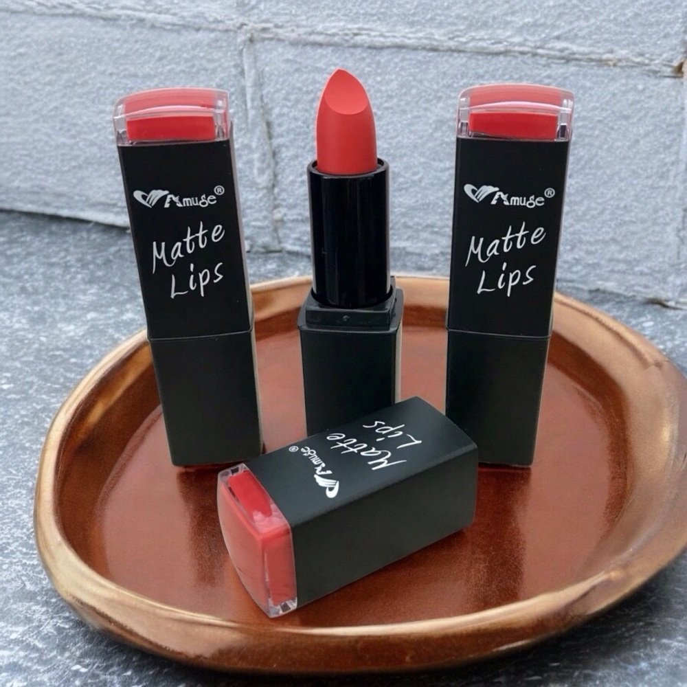 🆕3pcs Amuse Matte Lips Lipstick